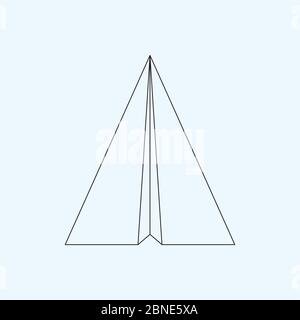 Light aircraft plane flat vector icon on dark background Stock Vector ...