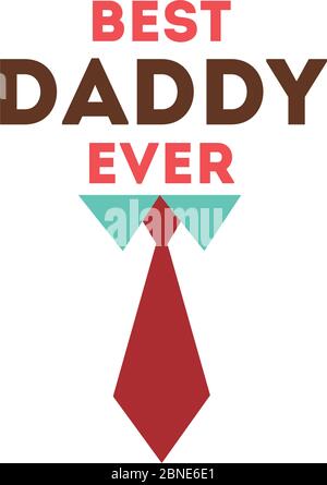 happy fathers day seal with necktie flat style Stock Vector Image & Art ...