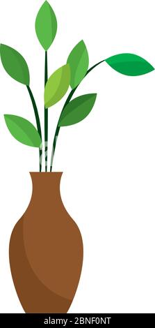 Isolated plant icon Stock Vector