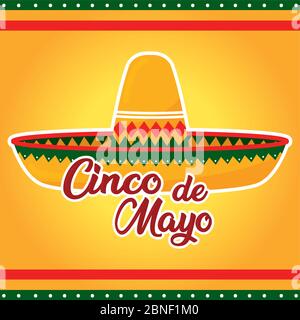 Cinco de mayo template Stock Vector
