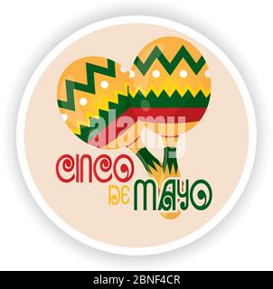 Cinco de mayo template Stock Vector