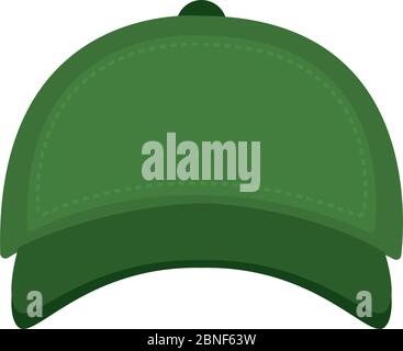 Isolated green cap image Stock Vector