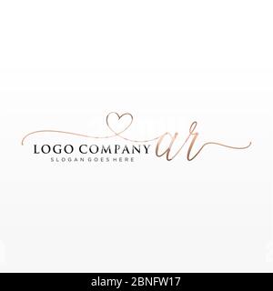 Initial Handwriting Logo Design Circle Beautyful Design Handwritten Logo  Fashion Stock Vector by ©Alcotra 348412752