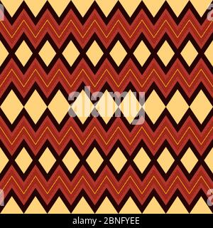 Vector seamless patterns on ethnic motifs in a single file Stock Vector