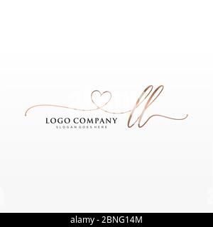 Initial Handwriting Logo Design Circle Beautyful Design Handwritten Logo  Fashion Stock Vector by ©Alcotra 348412752