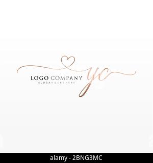 YC logo design. Initial YC letter logo design Stock Vector Image & Art ...