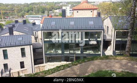 New house in the old town Stock Photo