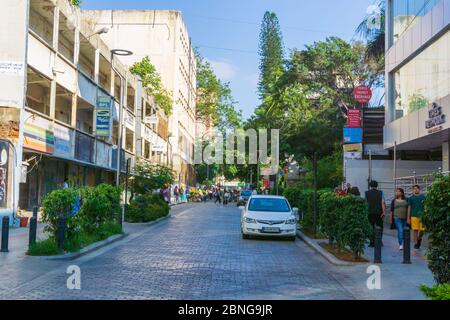 Famous Church Street located in Bangalore CBD (India) Stock Photo