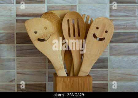 Wooden spoons Stock Photo