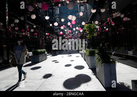 Beijing, China. 15th May, 2020. Photo taken on May 7, 2020 shows a temporarily closed shopping mall in Washington, DC, the United States. TO GO WITH XINHUA HEADLINES OF MAY 15, 2020 Credit: Liu Jie/Xinhua/Alamy Live News Stock Photo