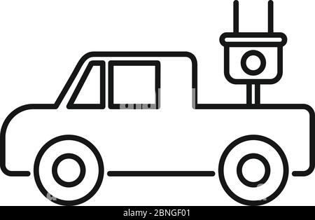 Electrical pick up icon. Outline electrical pick up vector icon for web design isolated on white background Stock Vector