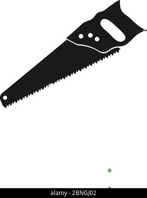 Hand saw icon design template vector isolated Stock Vector