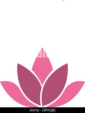 Lotus flower icon design template vector isolated Stock Vector