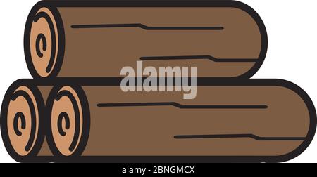 Wood icon design template vector isolated Stock Vector