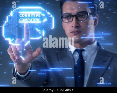 The cognitive computing concept as modern technology Stock Photo