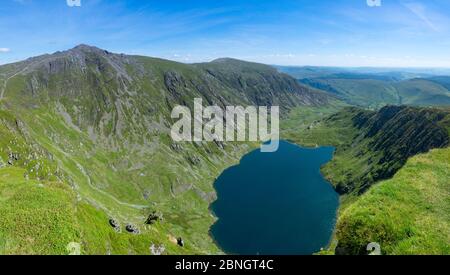 Panoramic view over the Cadair Idris in Snowdonia, Wales Stock Photo