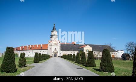 Wallsee Castle in Wallsee-Sindelburg on the bank of the Danube. Austria Stock Photo