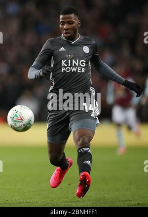 Leicester City's Kelechi Iheanacho during the Carabao Cup Semi Final, second leg match at Villa Park, Birmingham. Stock Photo