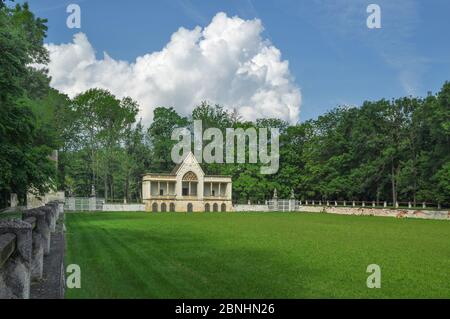 Tournament Ground in the Royal Park of Laxenburg, former Residence of the Habsburg Family Stock Photo