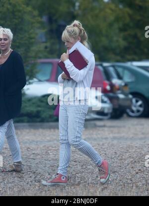 Christie Goddard wife of actor Shane Richie near her Surrey home, England. The couple were married in 2007. Stock Photo