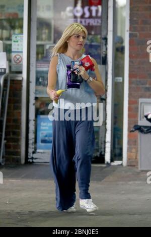 Christie Goddard wife of actor Shane Richie near her Surrey home, England. The couple were married in 2007. Stock Photo