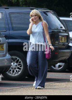 Christie Goddard wife of actor Shane Richie near her Surrey home, England. The couple were married in 2007. Stock Photo