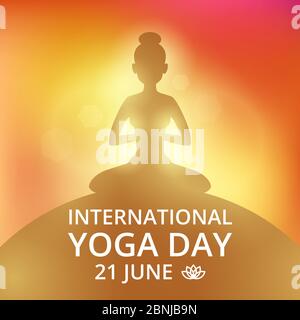 creative international yoga day poster design, go green concept vector  Stock Vector Image & Art - Alamy