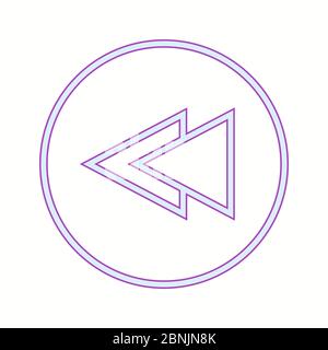 Beautiful Arrow Back Line Vector Icon Stock Vector Image & Art - Alamy