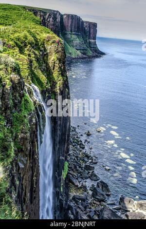 Scotland Isle of Skye Kilt Rock and Waterfall Stock Photo - Alamy