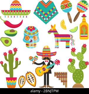 Colored mexican sombrero Vector Stock Vector Image & Art - Alamy