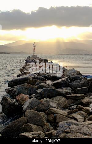 Greece, Antiparos island, view of the port, August 22 2010. Stock Photo