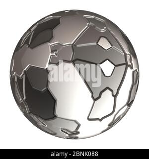 futuristic 3d globe sphere Stock Photo