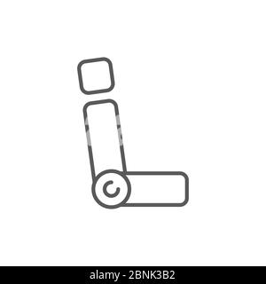 Car seat vector icon symbol isolated on white background Stock Vector