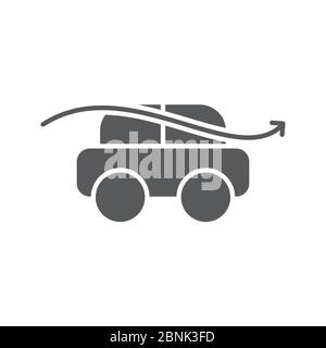 Car ventilation system vector icon symbol isolated on white background Stock Vector