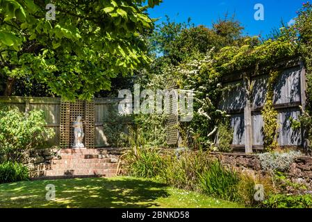 A corner of an English Country Garden. Stock Photo