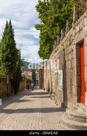 Streets of Allariz, Ourense Province, Galicia, Spain Stock Photo