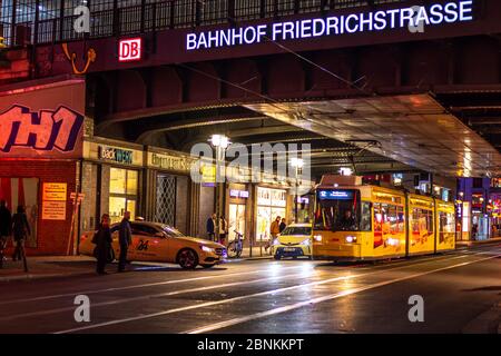 Berlin / Germany - February 28, 2017: Berlin Friedrichstrasse railway station in Berlin, Germany Stock Photo