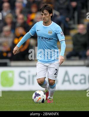 David Silva of Manchester City during the Premier League match at the ...