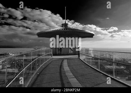 The Pier Hill Lift, Royal Terrace, Southend-on-Sea town, Thames Estuary, Essex, County, England, UK Stock Photo