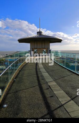 The Pier Hill Lift, Royal Terrace, Southend-on-Sea town, Thames Estuary, Essex, County, England, UK Stock Photo