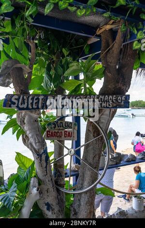 Beach Bar In Bayahibe Dominican Republic Caribbean Stock Photo - Alamy