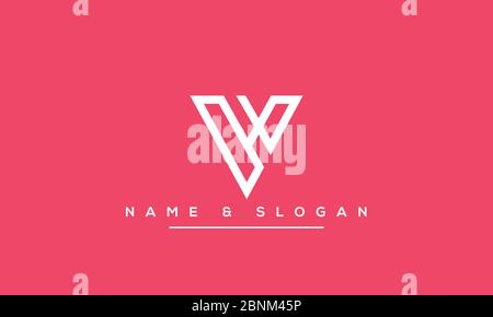 Abstract Letter V, VV Logo Monogram Stock Vector