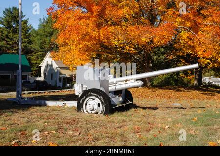 Riverside Cemetery in Newmarket, New Hampshire during the autumn months. Stock Photo