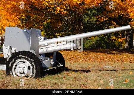 Riverside Cemetery in Newmarket, New Hampshire during the autumn months. Stock Photo