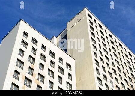 Vienna, 84 m high wooden skyscraper, HoHo, wooden skyscraper, tallest wooden skyscraper in the world, in the new district Seestadt Aspern, 22. Donaustadt, Austria Stock Photo