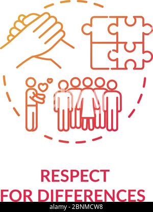 Respect for differences concept icon Stock Vector Image & Art - Alamy