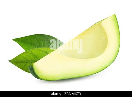 Fresh avocados isolated on white background Stock Photo