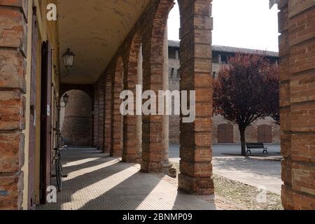 Gate in Forlimpopoli. Forlimpopoli, Emilia-Romagna, province of Forlì-Cesena, Italy. Stock Photo