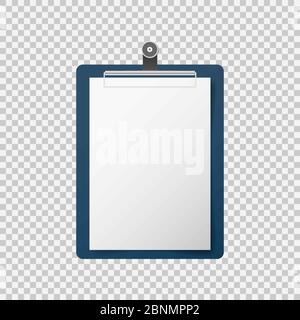 Folder with white sheet of paper, vector Stock Photo