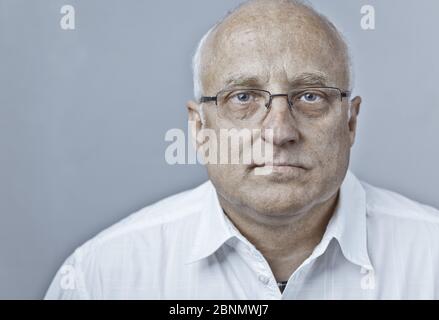 Man in white shirt Stock Photo